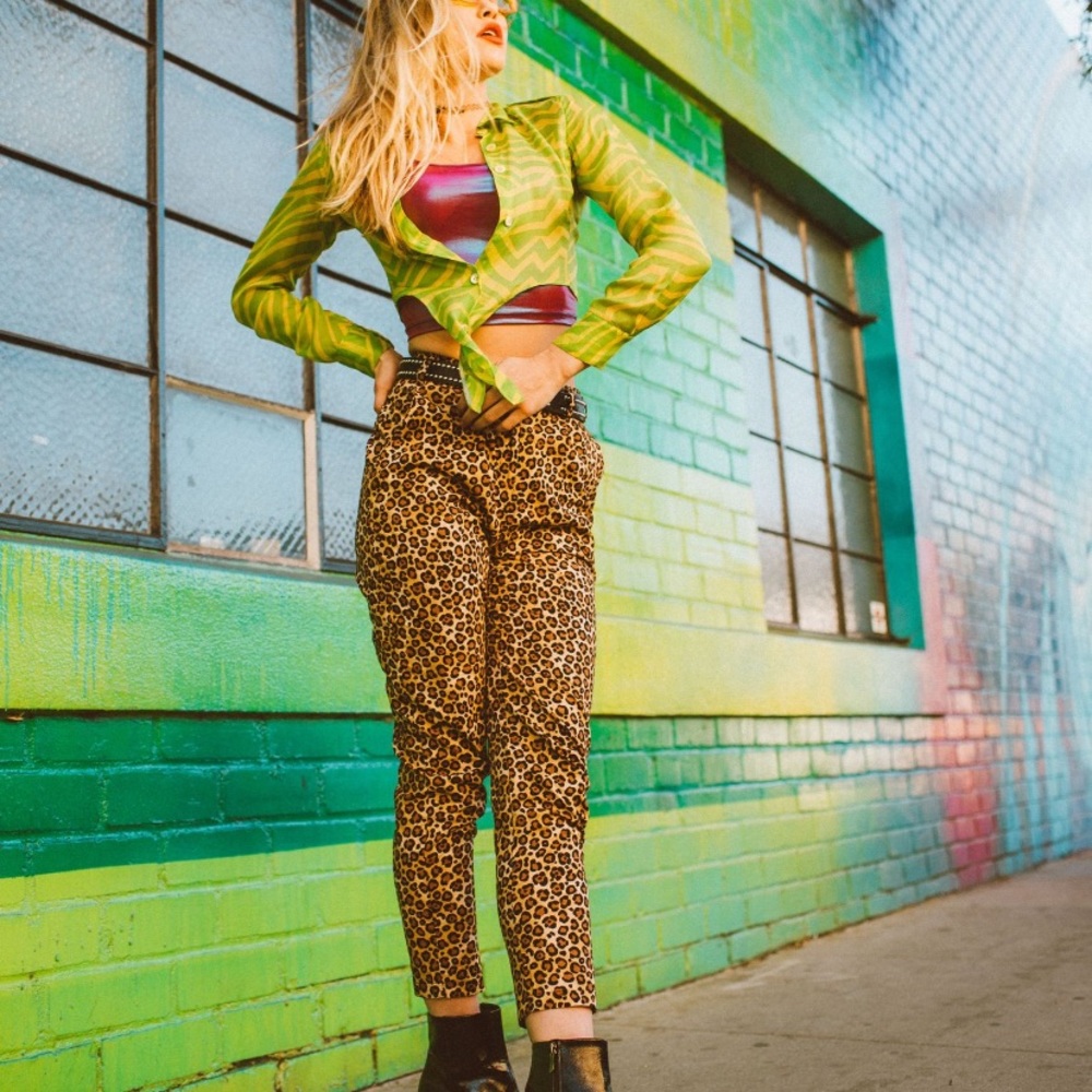 Animal print pant